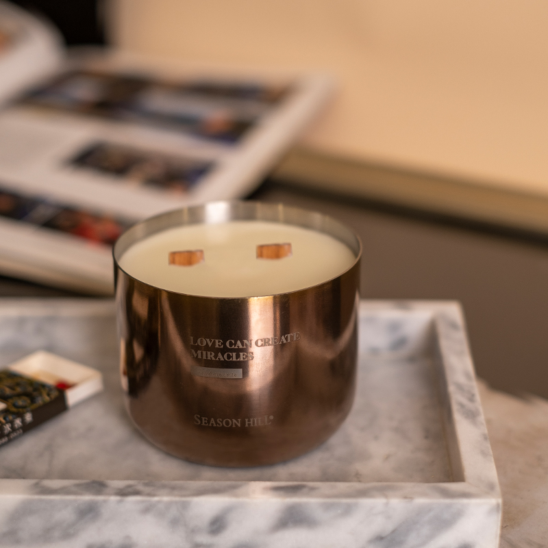 Silver-Plated Translucent Candle Cup - 图片 2