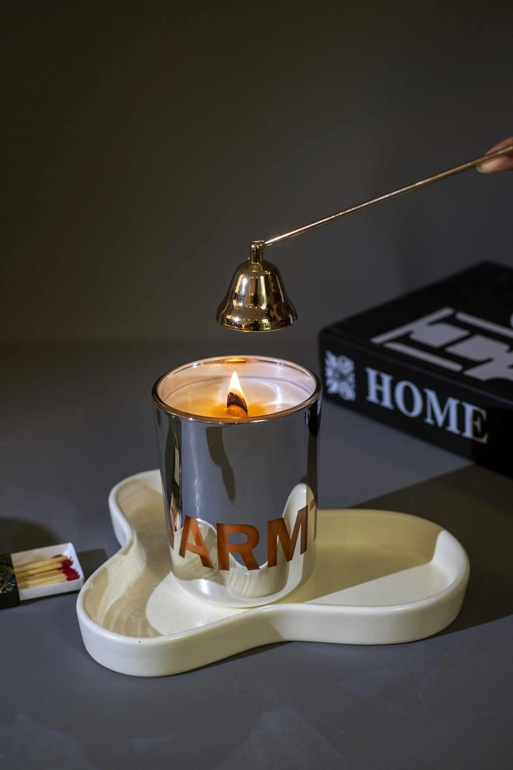 Silver-Plated Translucent Candle Cup - 图片 2