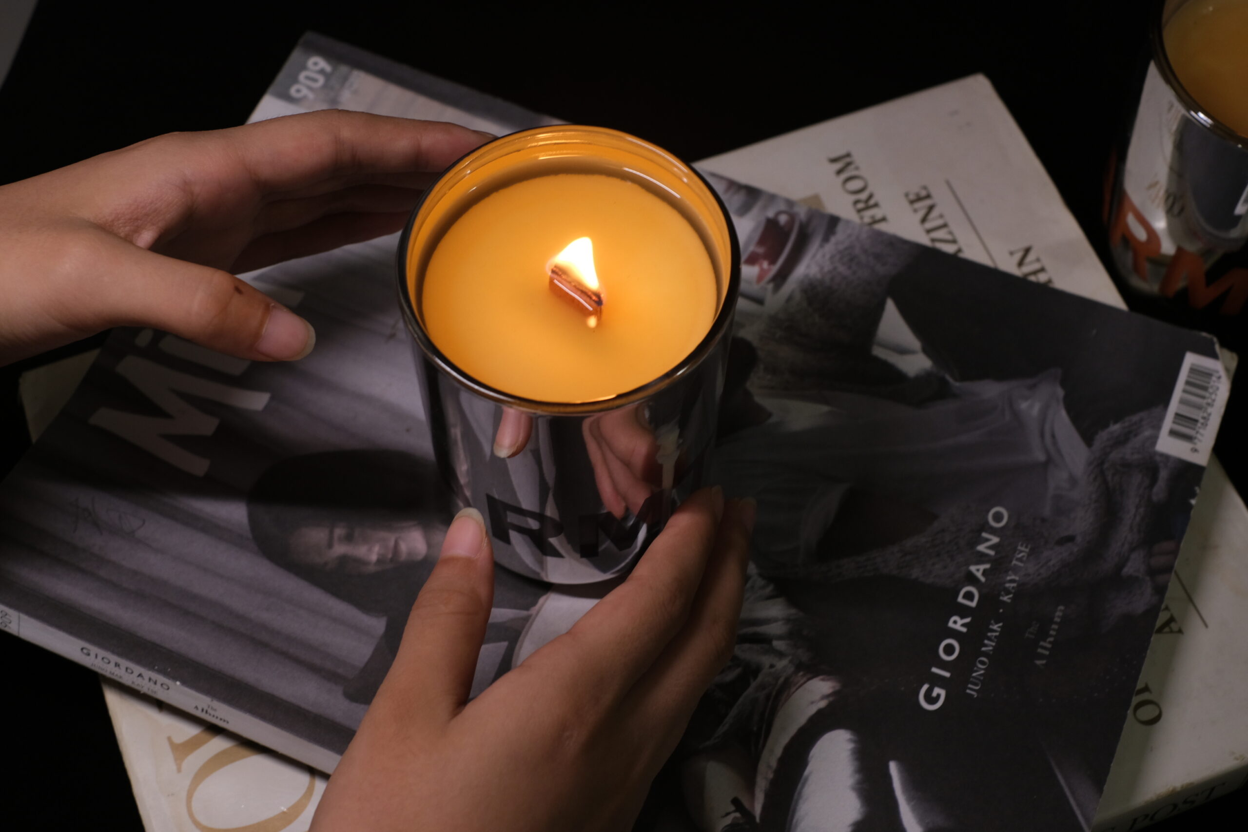 Silver-Plated Translucent Candle Cup